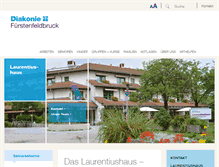 Tablet Screenshot of laurentiushaus.diakonieffb.de